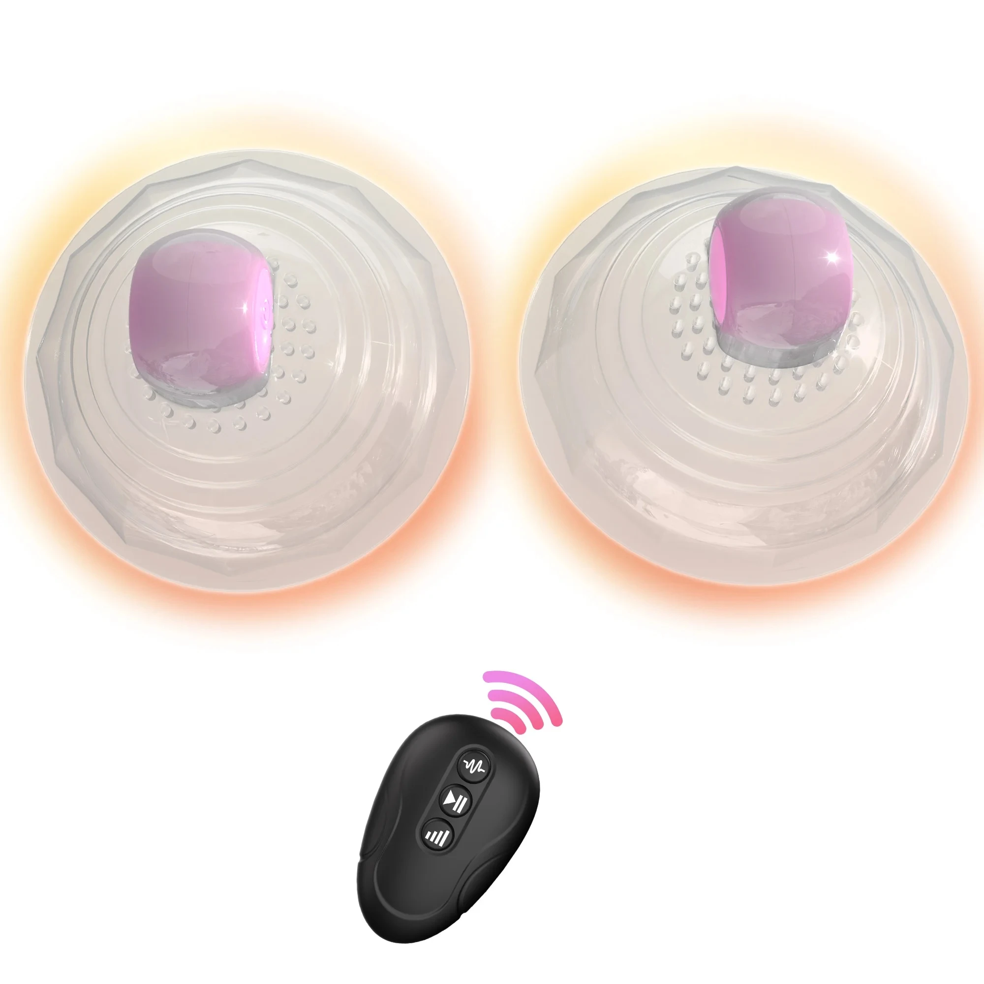 Vibratore a ventosa per capezzoli con telecomando per donne, massaggiatore per il seno, copricapezzoli, giocattoli sessuali BDSM per adulti e coppie._voghion.com