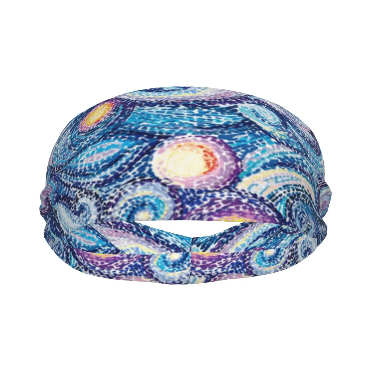 

Повязка на голову ночное небо звезды точки и точки Повязка На Голову Повязка на голову для тенниса тренажерного зала фитнеса головной убор аксессуары для волос