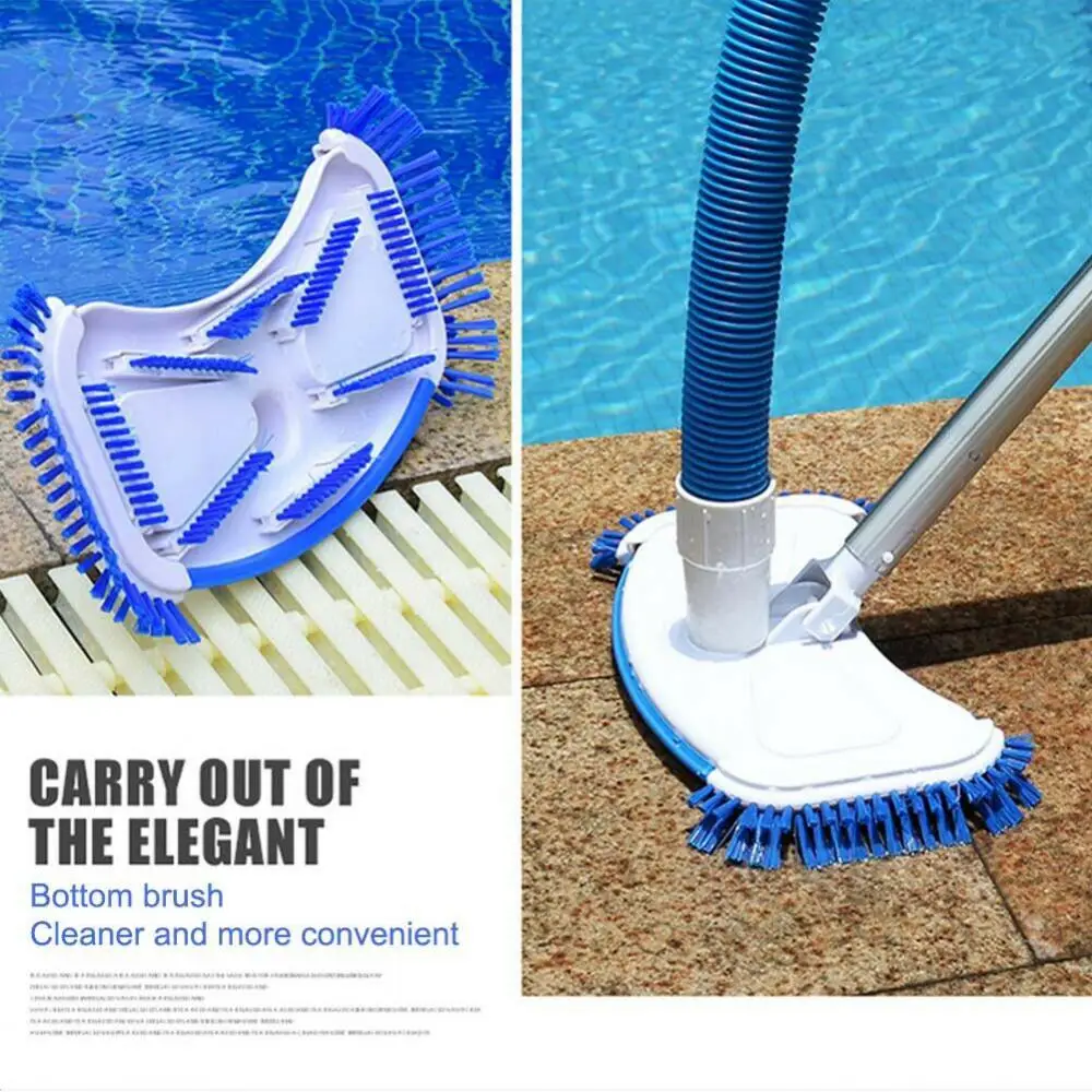 

Vacuum Cleaner Suction Head Outdoor Hot Tubs Swimming Pool Curved Bath Shower Cleaning Brush Unique Design Easy Cleaning Tools