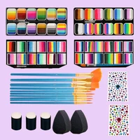 Professional Face Paint Set For Kids Adults Facial Paint Set One Stroke Split Cake Palette Body Paint Hypoallergenicity 1