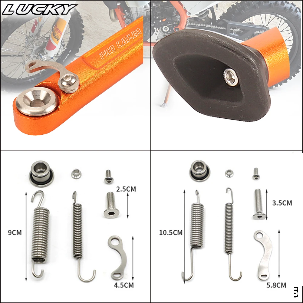 Motorcycle Parking Side Stand Kickstand Spring Kit For KTM XC XCW XCF EXC EXCF 150-450 500 530 Six Days For Husqvarna TE FE