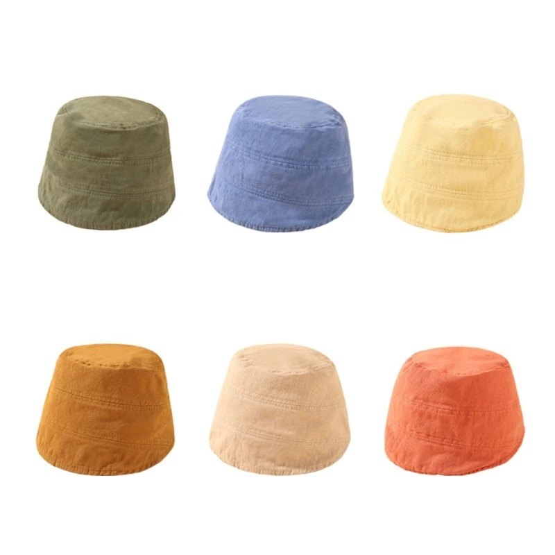 

B2EB Fisherman Hat Outdoor Travel Sun Protections Hat Children Infant Big Brim Caps