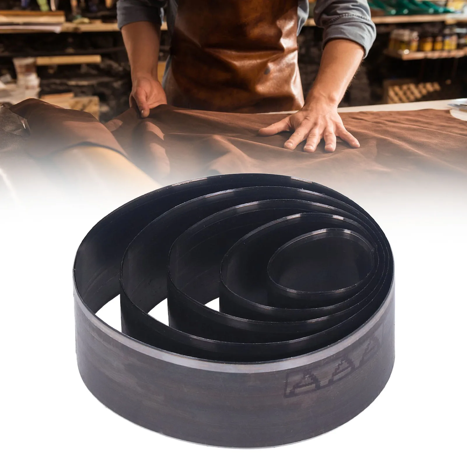 5PCS Leather Die Cutter Egg Shape Oval 20‑60mm Punching Die Set 5 Different Sizes High Carbon Steel Leather Cutting Dies