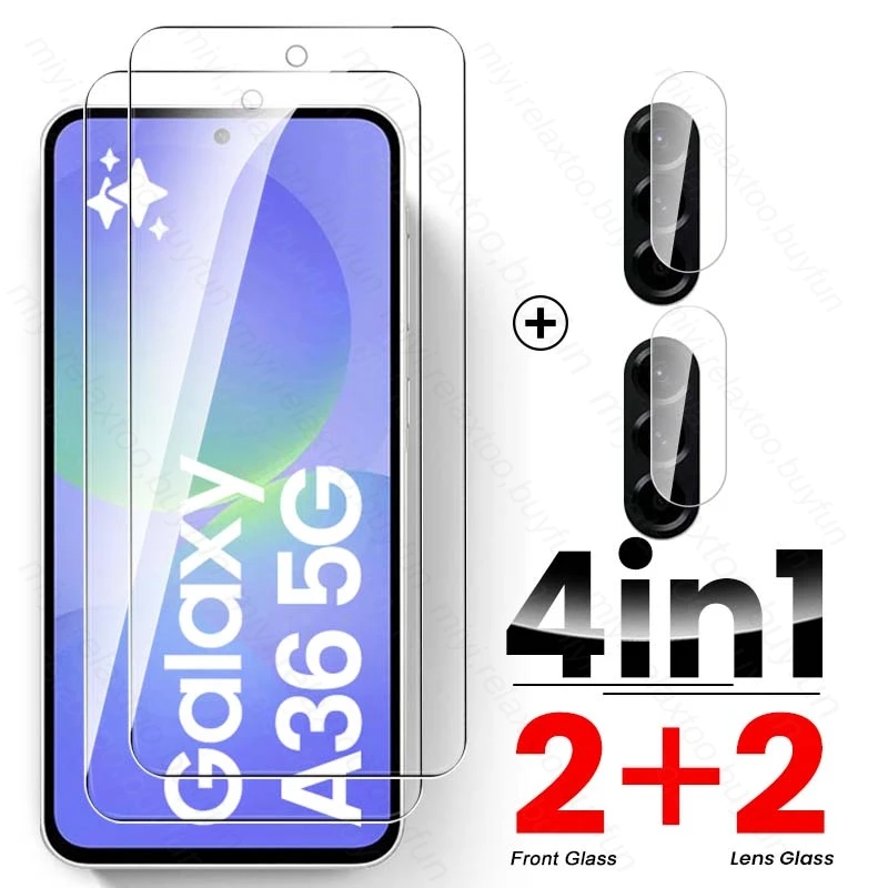 4-in-1 Protective Case with Camera Lens and Screen Protector
