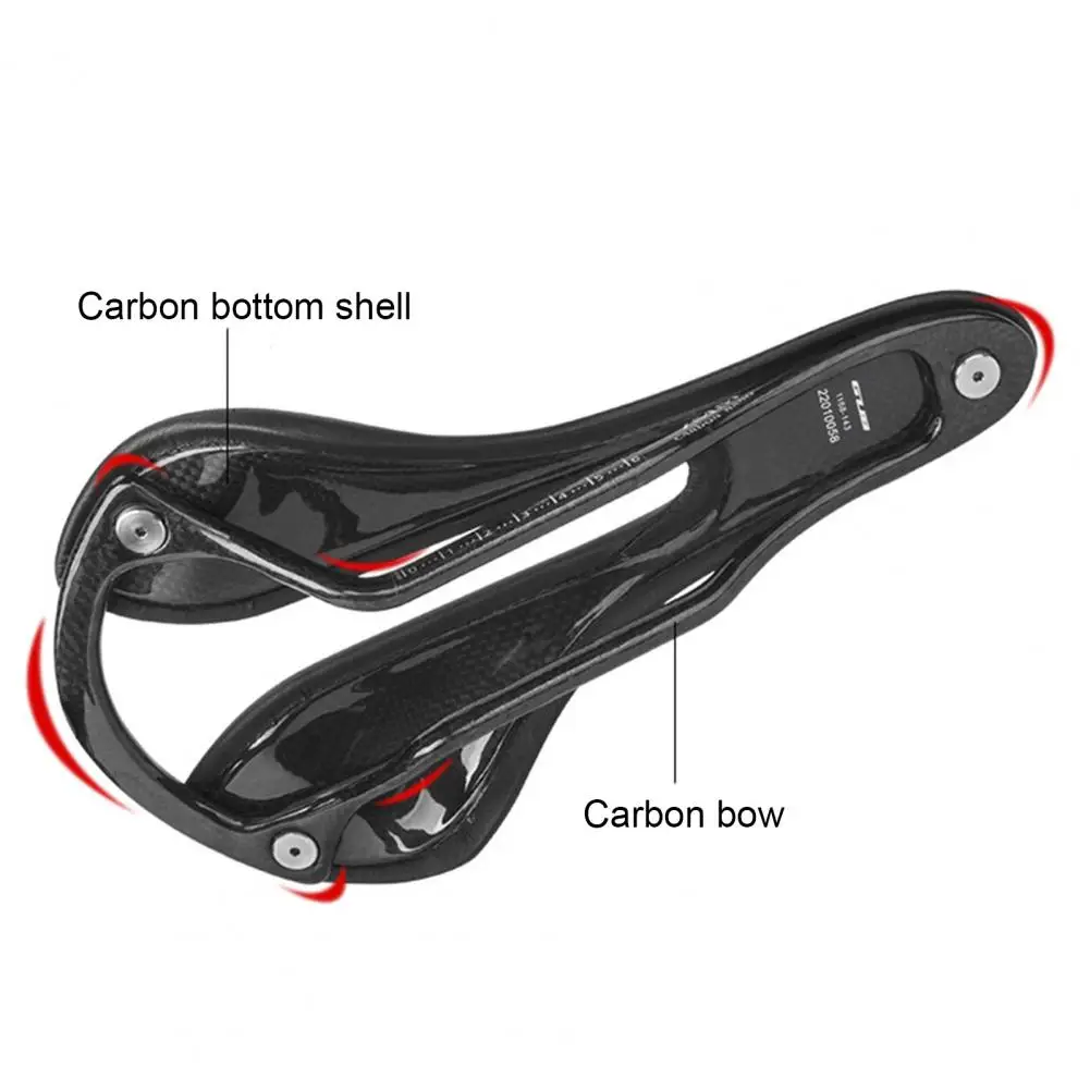 

Comfortable Delicate Exercise Bicycle Saddle Seat Microfiber Faux Leather Bike Seat Lightweight for Rider