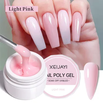 Nuovo 15ml Estensione Gel per unghie Unghie per dita Soak Off Gel duro Gel da costruzione autolivellante Gel per unghie Gelatina per unghie