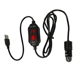 Compact Submersible Aquarium Heater with Adjustable Temperature Control and USB Charging (AA501-1)