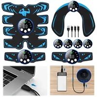 Ab Stimulator Fitness Strength Training Workout Equipment Ab Toning Belt Trainer Ab Machine Massager Trainer for Abdomen/Arm/Leg