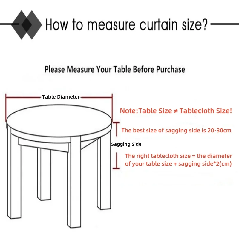 PVC Waterproof Table Cloth Oil Proof Wipeable Round Tablecloth Print Table Cover Desk Cloth for Kitchen Garden Dining Wedding