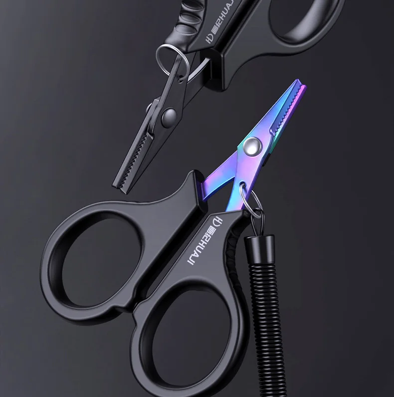 Description Picture 3 of itemTitanium Plated Fishing Scissors, Teeth, Sharp, PE Line, Lead Skin, Fishing Line, Slip Rope, 402 Stainless Steel Multifunctional