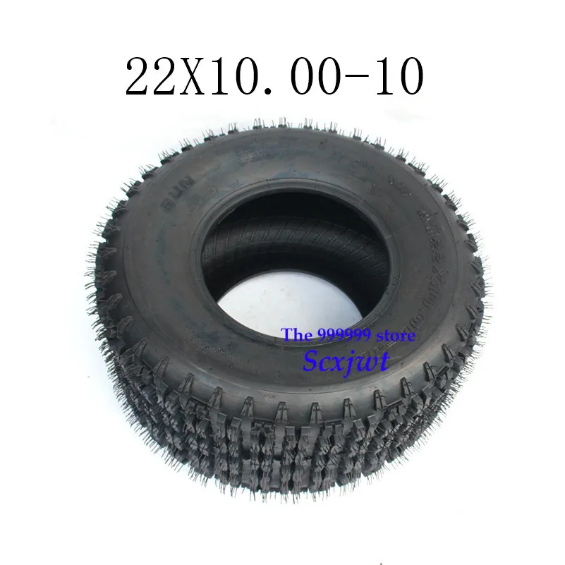 2pcs Highquality 10 Inch Atv Tire 22x10.0010 4 Wheel Vehcile Motor Cycle Fit Small Atv Front