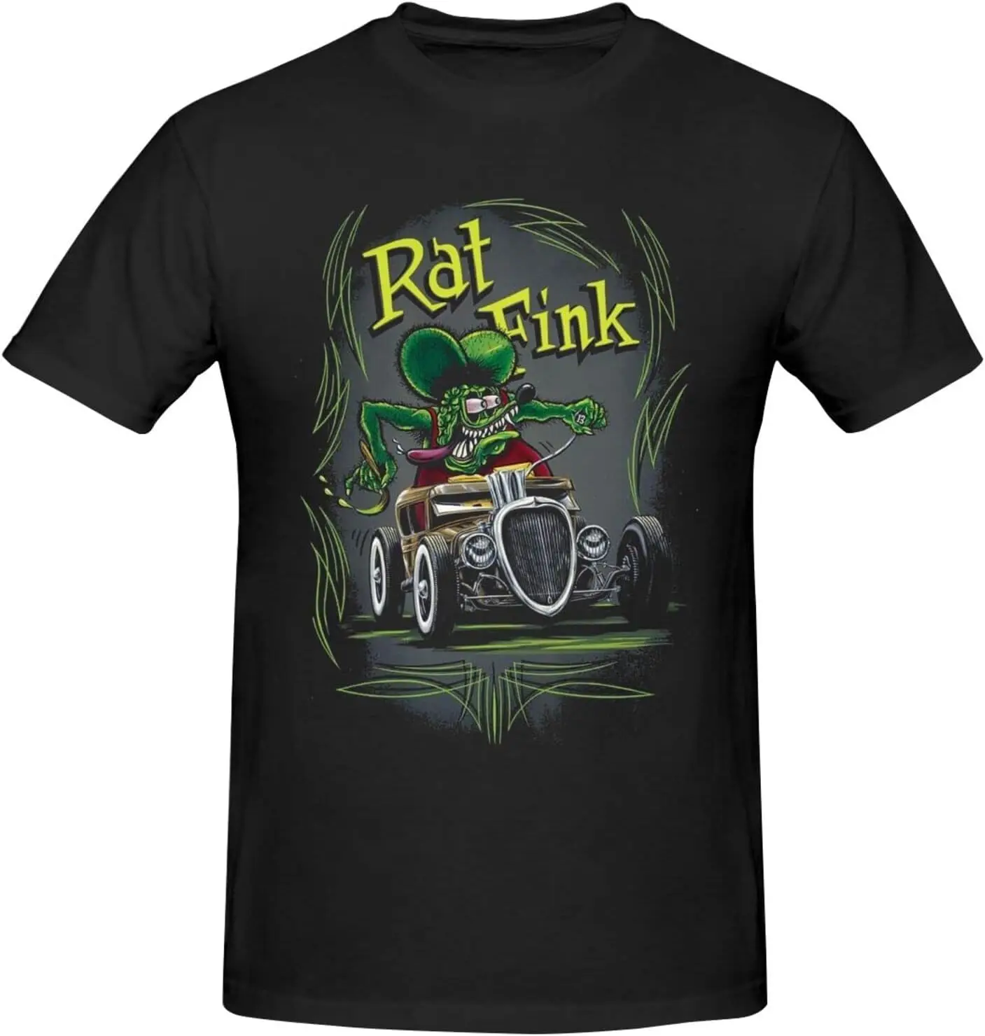 

Rat Music and Fink Men's Classic Unisex Cotton T-Shirt for Men & Women, Classic Tee Black