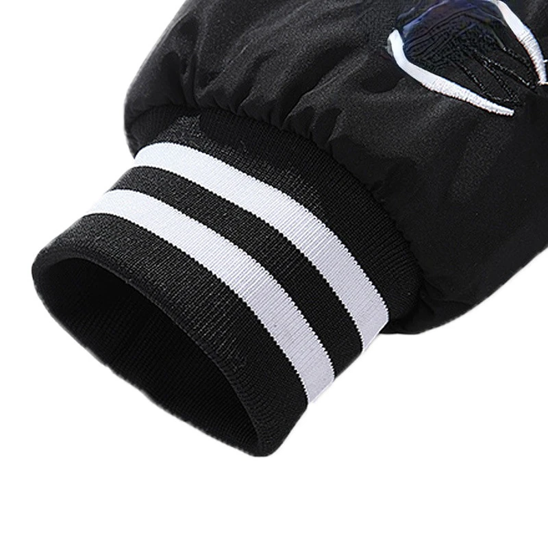 Knit Cuffs for Jacket,Seamless Rib Cuffs 1Pair for Sleeve Extending or Replacement (Black)