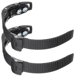 Roller Skate Energy Belt with Universal Buckle Straps (2-Pack) - Replaceable Buckles (Black)