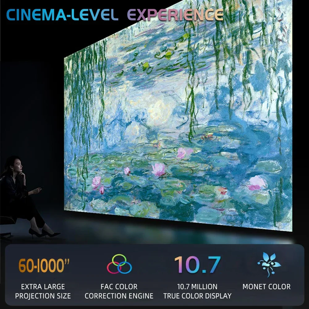 Formovie X5 4K Laser Projector 4500 ANSI Lumens ALDP Android Smart 4+128gb Home Theater