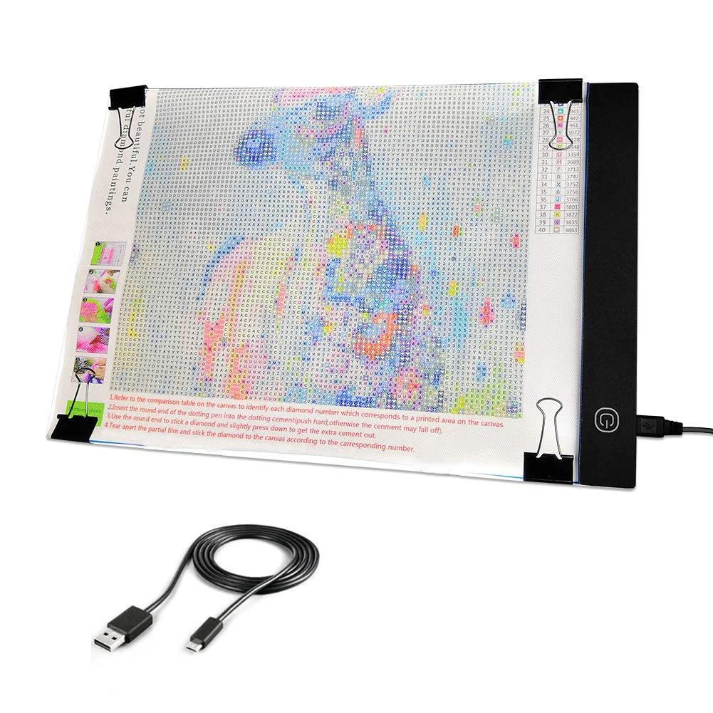 Tavoletta Luminosa A3 LED - Light Pad Per Disegno, Diamond Painting E Animazione, Luminosità Regolabile - Foto 7