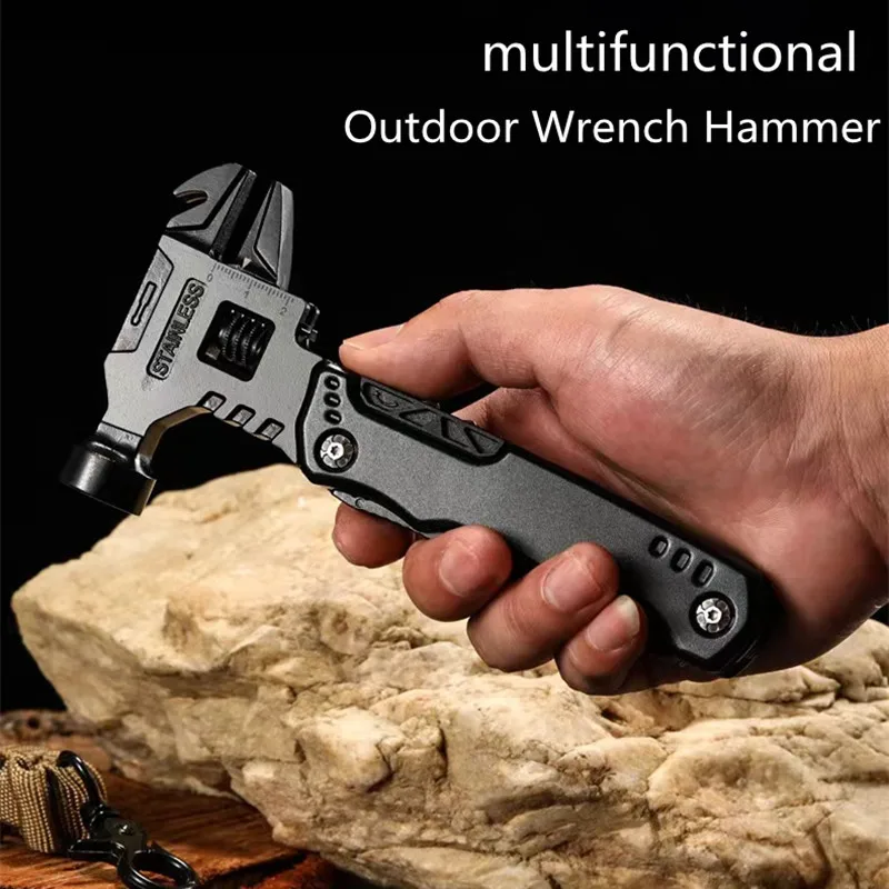 مجموعة أدوات متعددة الوظائف محمولة، تتضمن مفتاح رب...