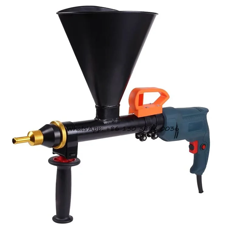 Construction Engineering Tools Spray Gun Electric Cement Mortar Caulking Gun Stainless Steel Gap Pointing Grouting Machine 700w electric cement grouting machine mortar sprayer wall mortar gun automatic mortar grout tool caulking gun with nozzle