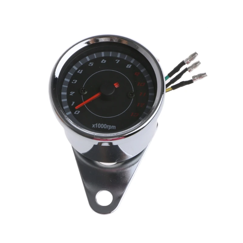 Motorcycle Tachometer Meter Backlight Gauge Motorcycle Tachometer Meter 12V  Auto Tacho Meter Pointer 0-13000 RPM - AliExpress