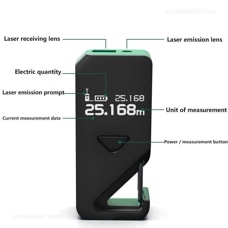 Xiaomi Portable Laser Rangefinder High Precision Infrared Electronic Ruler Engineering Measuring Ruler Digital Distance Meter laser rangefinder distance meter laser tape measure