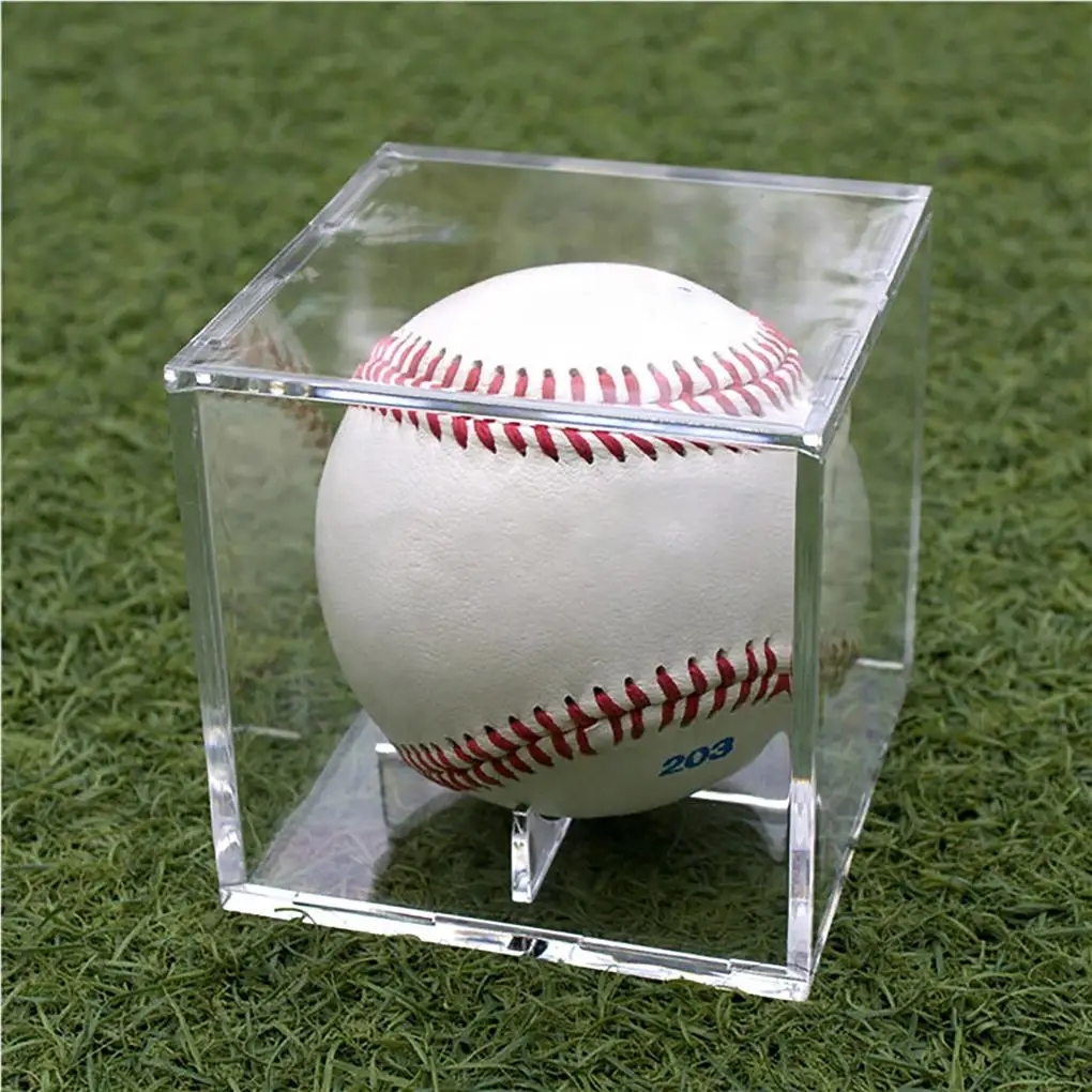 Baseball box Golf 80mm Display halter wasserdicht staub dicht Souvenir Aufbewahrung sbox leichter Baseballs chutz