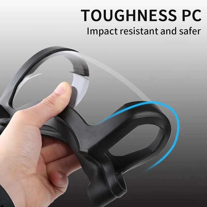 Transparent Full Faceshield Reusable Dustproof Anti-fog Mask HD Safety Glasses Kitchen Protection Anti-splash Mask With Filters 4