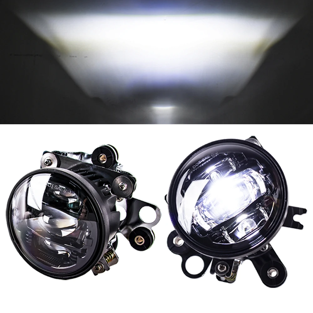 

For Honda Goldwing GL1800 2002-2017 Gold Wing GL 1800 Auxiliary Lamp Motorcycle Pair LED Fog Lights Foglights W/ Attachment Kit