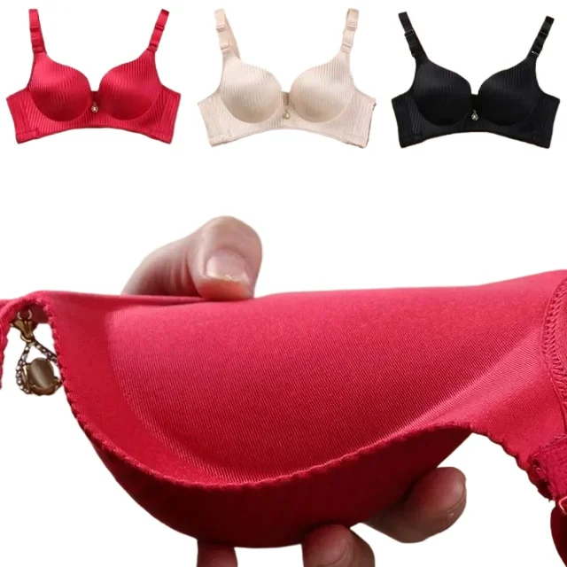 Soutien-gorge push-up rembourré de 8 cm pour petites poitrines, sans couture, sans armatures, confortable, style t-shirt, lingerie naturelle avec bretelles réglables 1