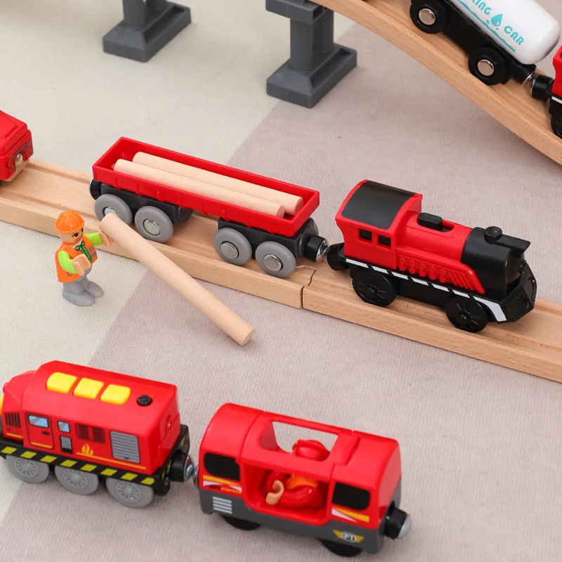 Motorized Train Toy For Wooden Railway Tracks - Compatible With Thomas, Brio & Major Brands
