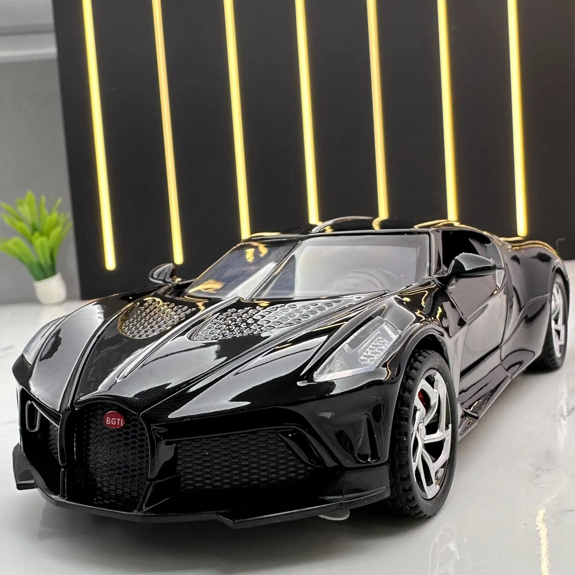 Voiture Miniature 1:32 SLR Roadster Alloy - Son Et Lumière, Fonction Pull Back - Neuf 2023