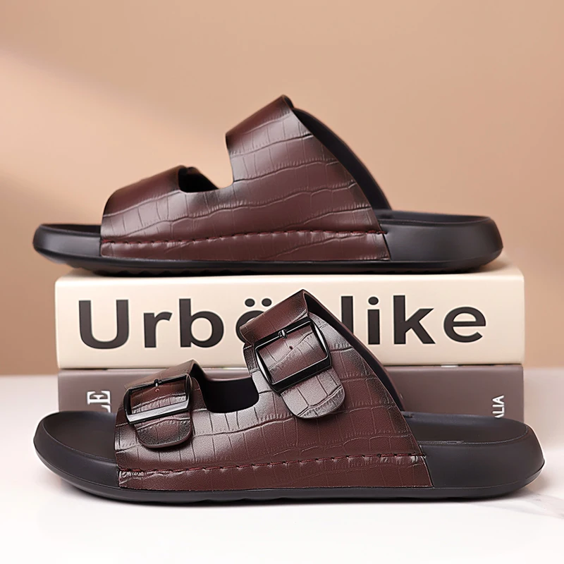 Men's Slippers Original Designer Casual Flats Luxury Slip on Shoes Slippers Outdoor Beach for Men Summer Flip Flops