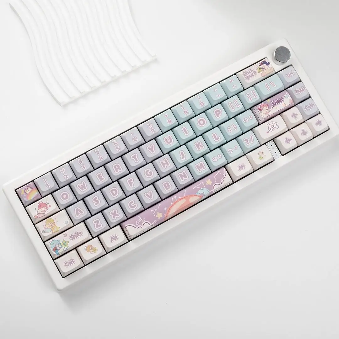 

139 ключей Созвездие звезда кролик Keycap XDA высота PBT Материал Keycap для 64/68/84/87/96/98/104 механические клавиатуры Keycap