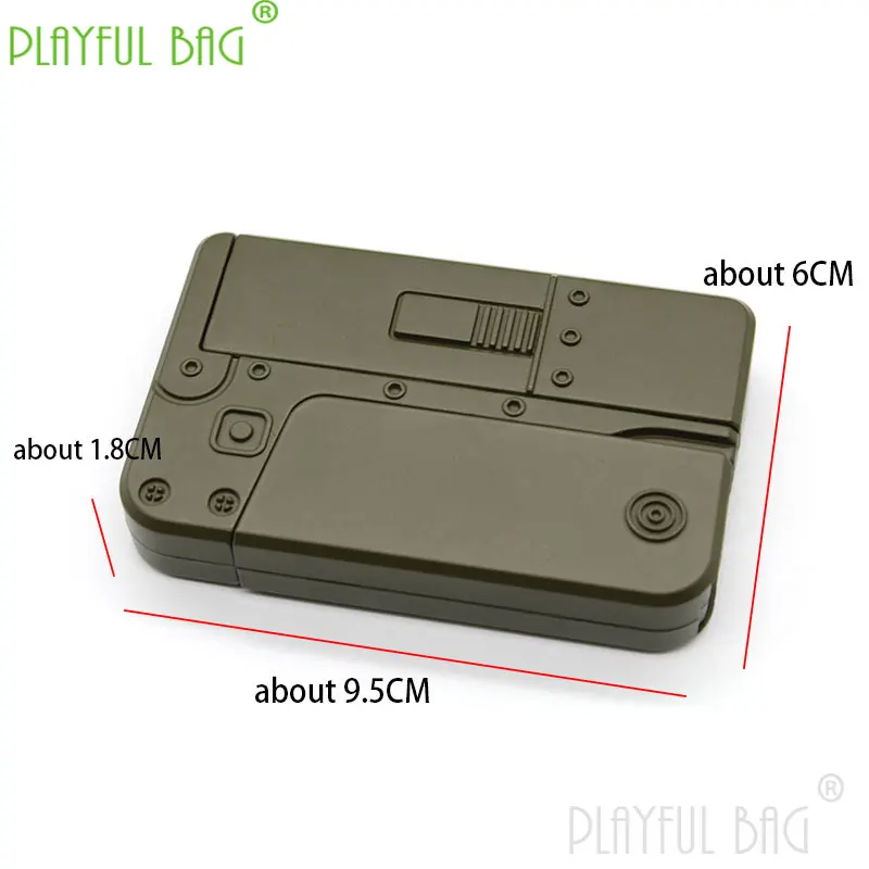 Outdoor Sports Toys Folding Gun Mobile Phone Pistol New Creative Spray 6mm Soft Rubber Ball Gift Model Intervention Boy ND14 4