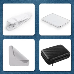 Universal Smartphone Camera Mirror Reflection Clip Kit - Essential Photography Tool (White)