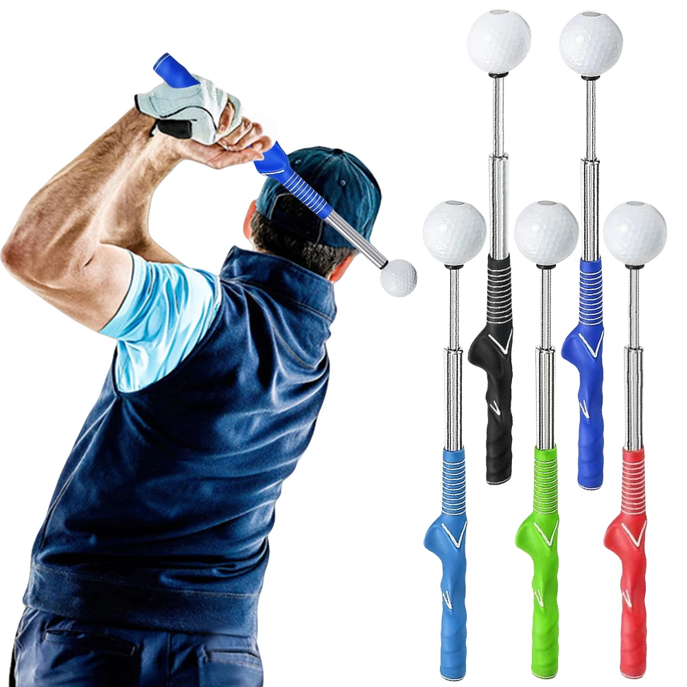 Golf Swing Trainer Telescopic Golf Club Golf Training Grip for Beginners Indoor & Outdoor Practice