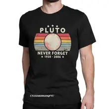 T shirt Pluto en coton pour hommes et femmes, Vintage, rétro, drôle, Science de l'espace, planète, astronomie, grande taille 