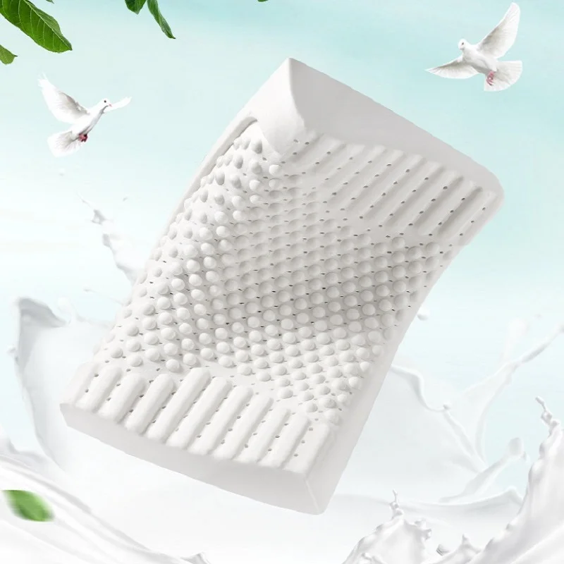 Talalay-High Antibacterial Natural Latex Pillow, Orthopedic Neck Support, Cervical Vertebra, Neck Care, Beding Large Sleepers 2