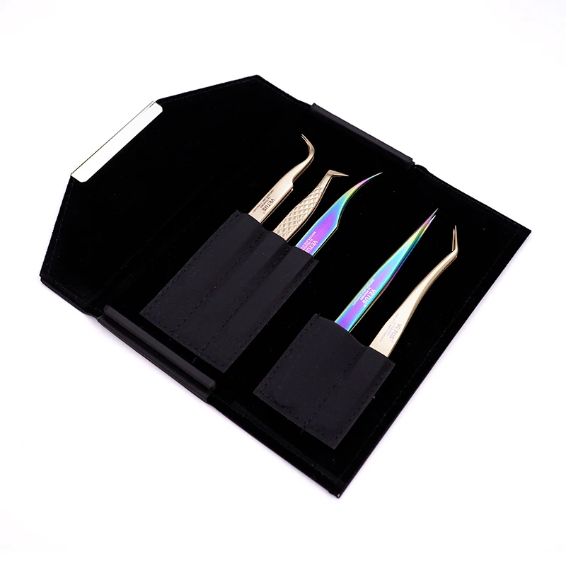 1pcs 속눈썹 연장 핀셋 보관 가방 가죽 휴대용 주최자 케이스 가짜 속눈썹 도구 주최자 속눈썹 액세서리