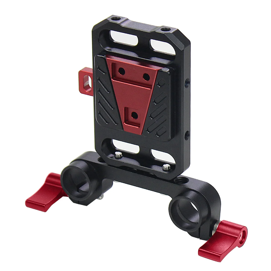 Aluminium-Schnellverschluss-V-Lock-V-Mount-Batterie mit fester Grundplatte und 15-mm-Stabklemme für DSLR-Kameras folgen der Fokussierung – Detail 30