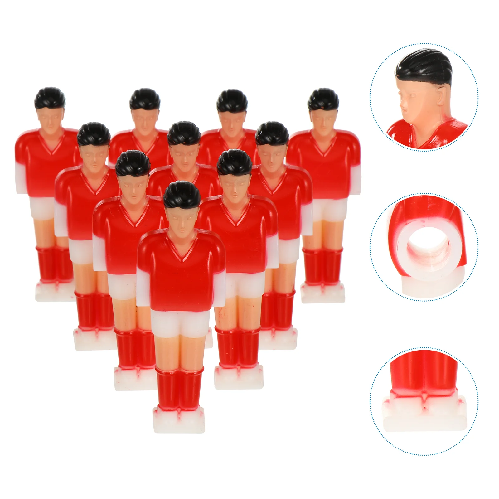11 Pcs Mini Football Machine Foosball Toys Table Puppets Dolls Tabletop Players Child