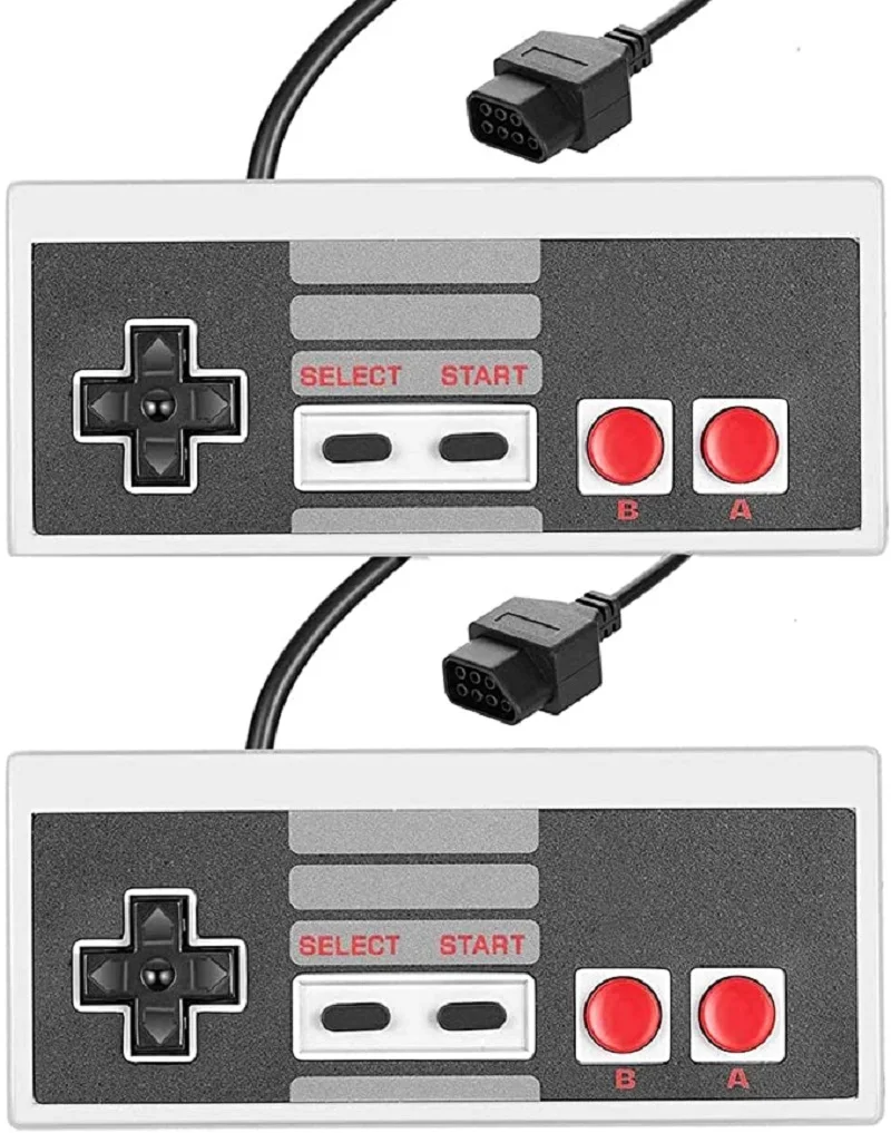Controller Di Ricambio In Confezione Da 2 Per Nintendo Nes Per Nintendo Nes Joystick Per Console Di Sistema Nes Ntsc Stile Classico