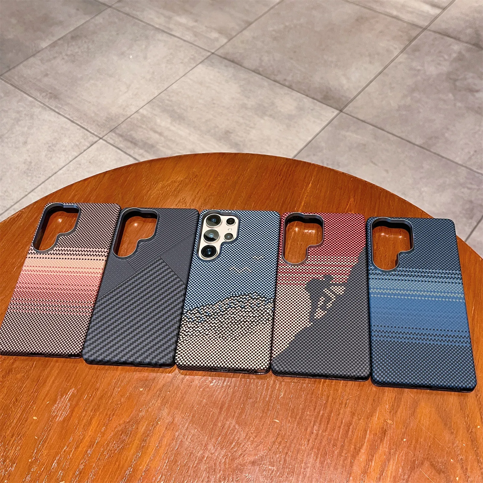 Kevlar Magnetic Shockproof Slim Carbon Fiber Phone Case