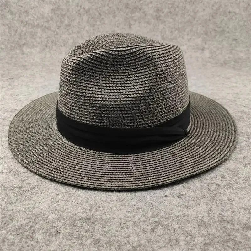 Panama Hat Beach Hats For Big Heads Straw Hat Male Foldable Big