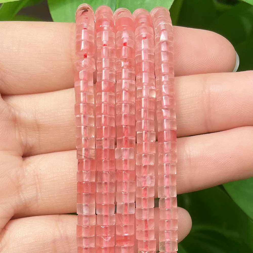 Natürliche Türkise Quarz Lapislazuli Rondelle Spacer Perlen 4*2mm Flache Runde Scheibe Stein Perlen für Schmuck DIY Machen Armband – Detail 35