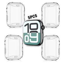 Premium Transparent TPU Screen Protector Cover for Smartwatches, Pack of 1 - 5 (5 pcs)