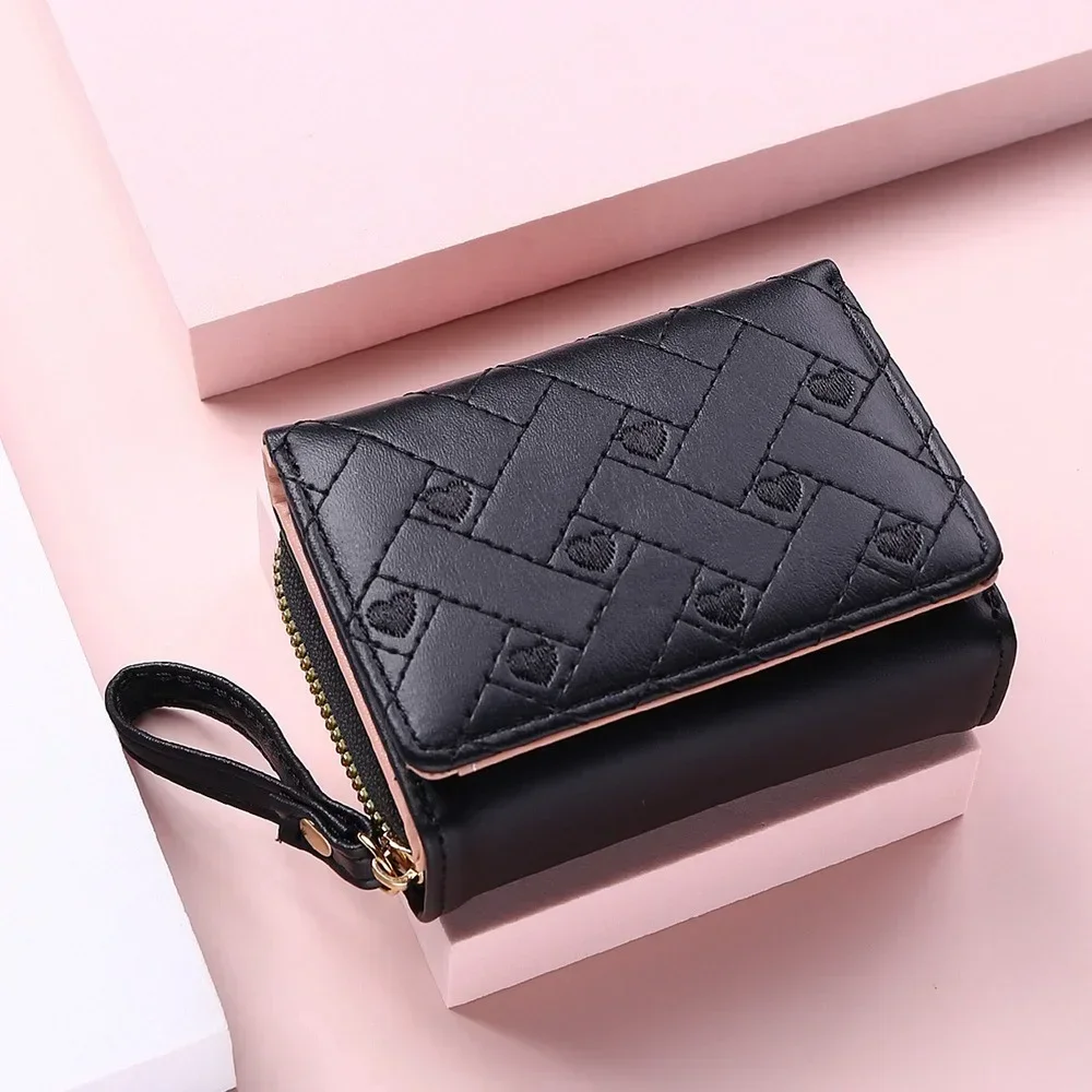 1PC Women Cute Flower Wallet Small Hasp Girl Wallet Brand Designed PU Leather  Women Coin Purse Female Card Holder Wallet