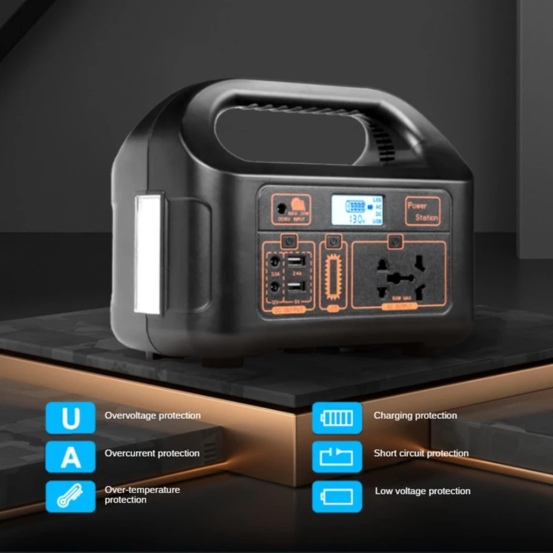 80000Mah Power Emergency Energy Storage Battery Outdoor Camping Mobile Power Supply Portable Charging Station US Plug