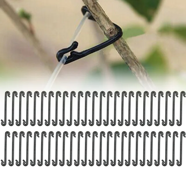 50 db Szőlő Rögzítő Kötött Klipek Csatolt Rögzített Kötőszerszám Zöldség Oltó Tartótámogató Klip Kerti Növény Szárak Rögzítőszeres Eszközök - Image 6