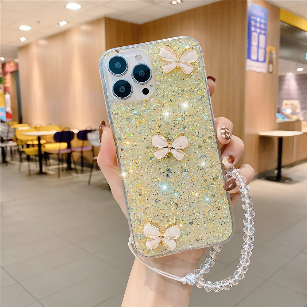 Custoda per telefono Google con farfalla n vetro colorato, cover