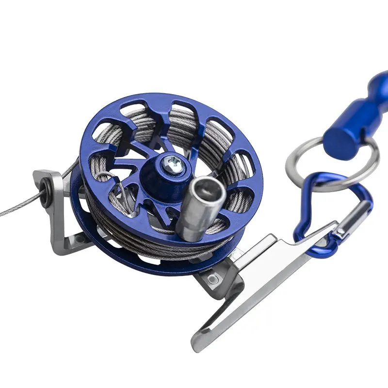 Stainless steel Fish Buckle Soft Wire Lock Device with Small Reels Lightweight Fishing equipment for fishing tools,fishing accessories,fishing tool,fishing tackle